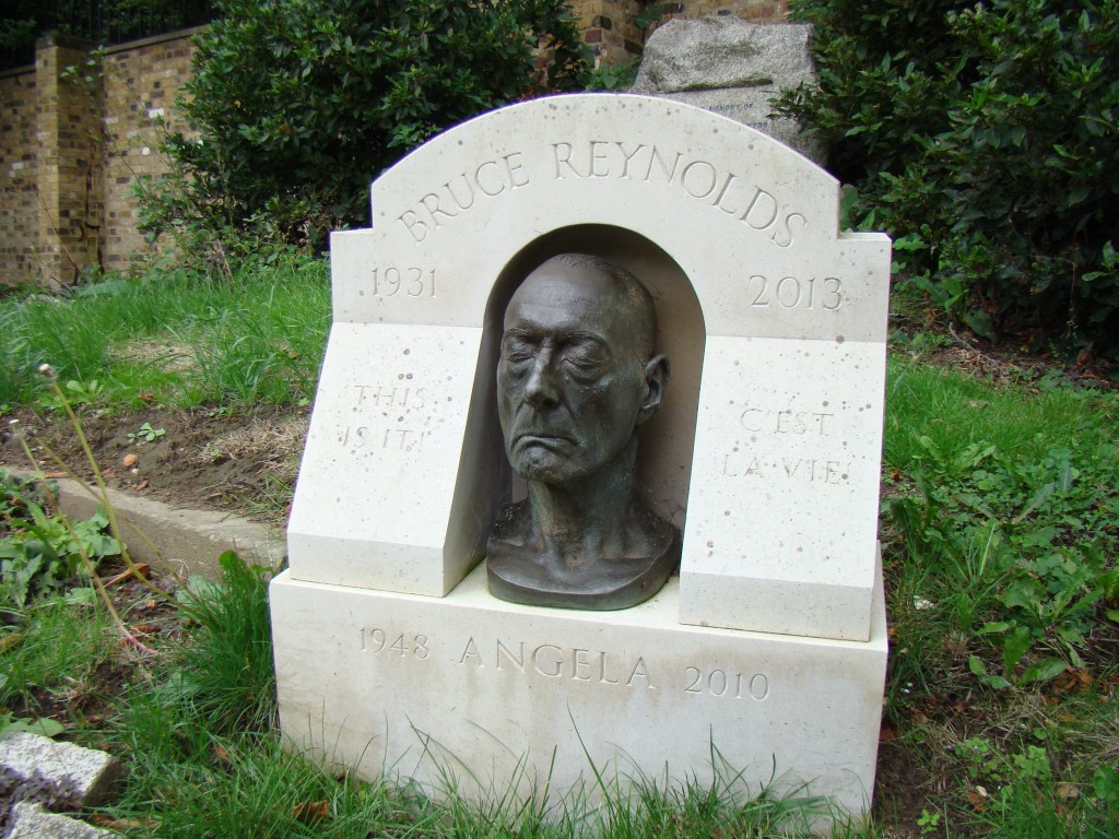 Great Train Robbery mastermind Bruce Reynolds—Highgate Cemetery (Yes, Karl Marx is also buried there but I'm not wasting digital space on that so-and-so.)