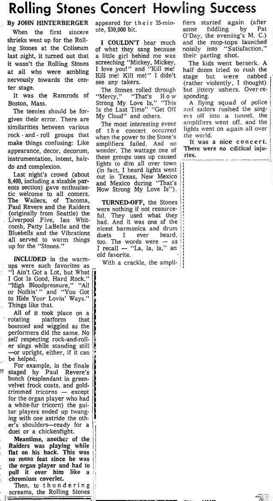 Seattle Times Review, Dec. 3, 1965